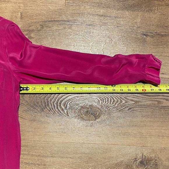 Marc by Marc Jacobs 100% Silk Blouse Hot Fuchsia M 6 - Picture 6 of 13